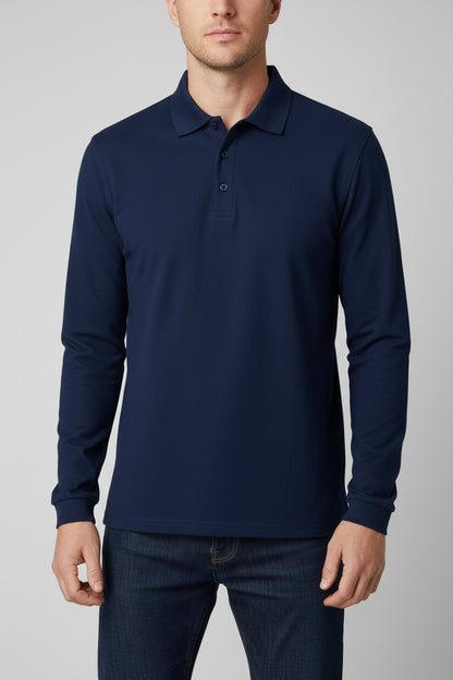63310 FOTL Mens Premium Long Sleeve Polo
