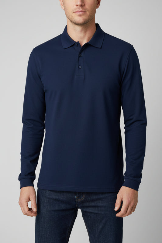 63310 FOTL Mens Premium Long Sleeve Polo