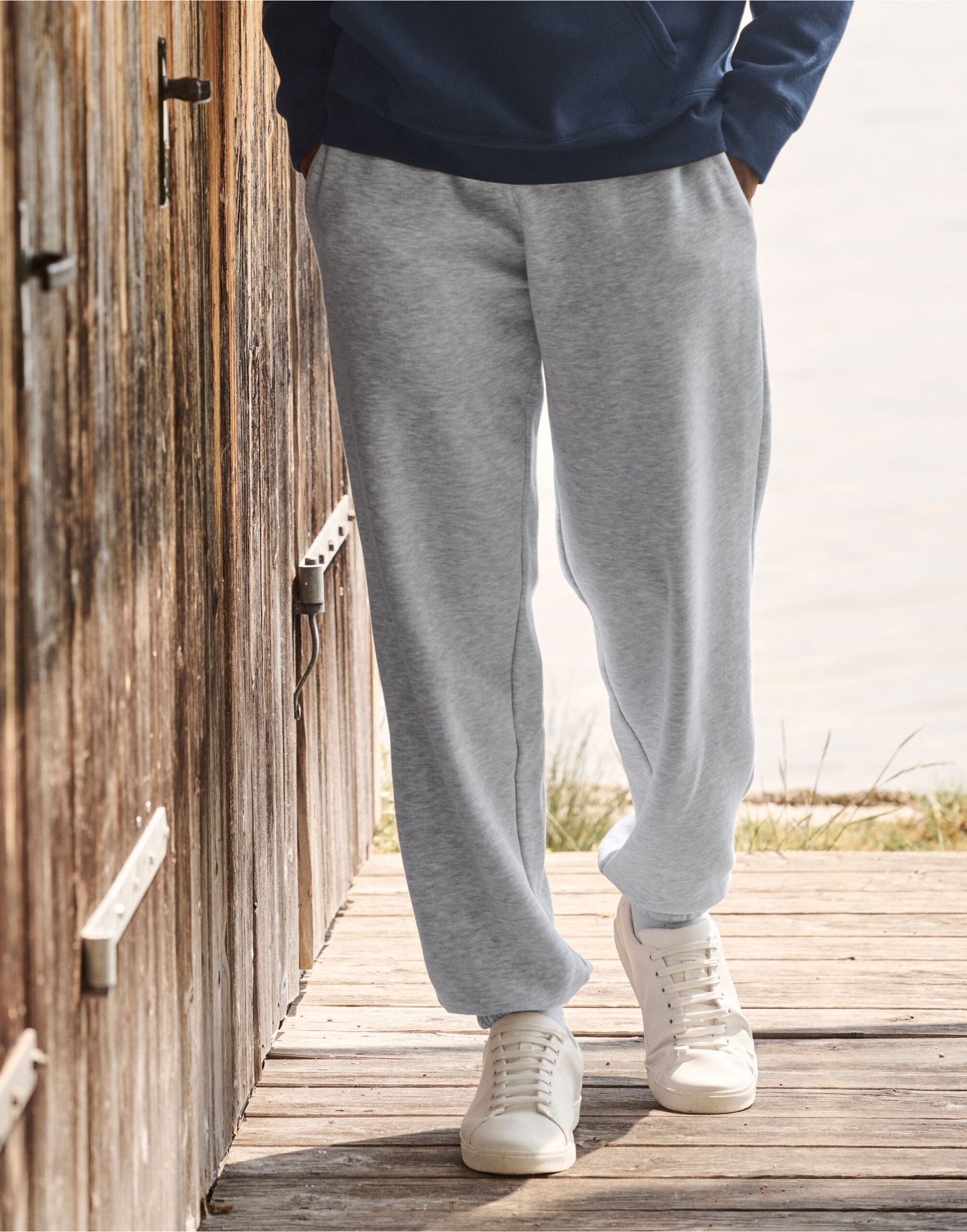 64040 FOTL Mens Premium Elastic Cuff Jog Pants