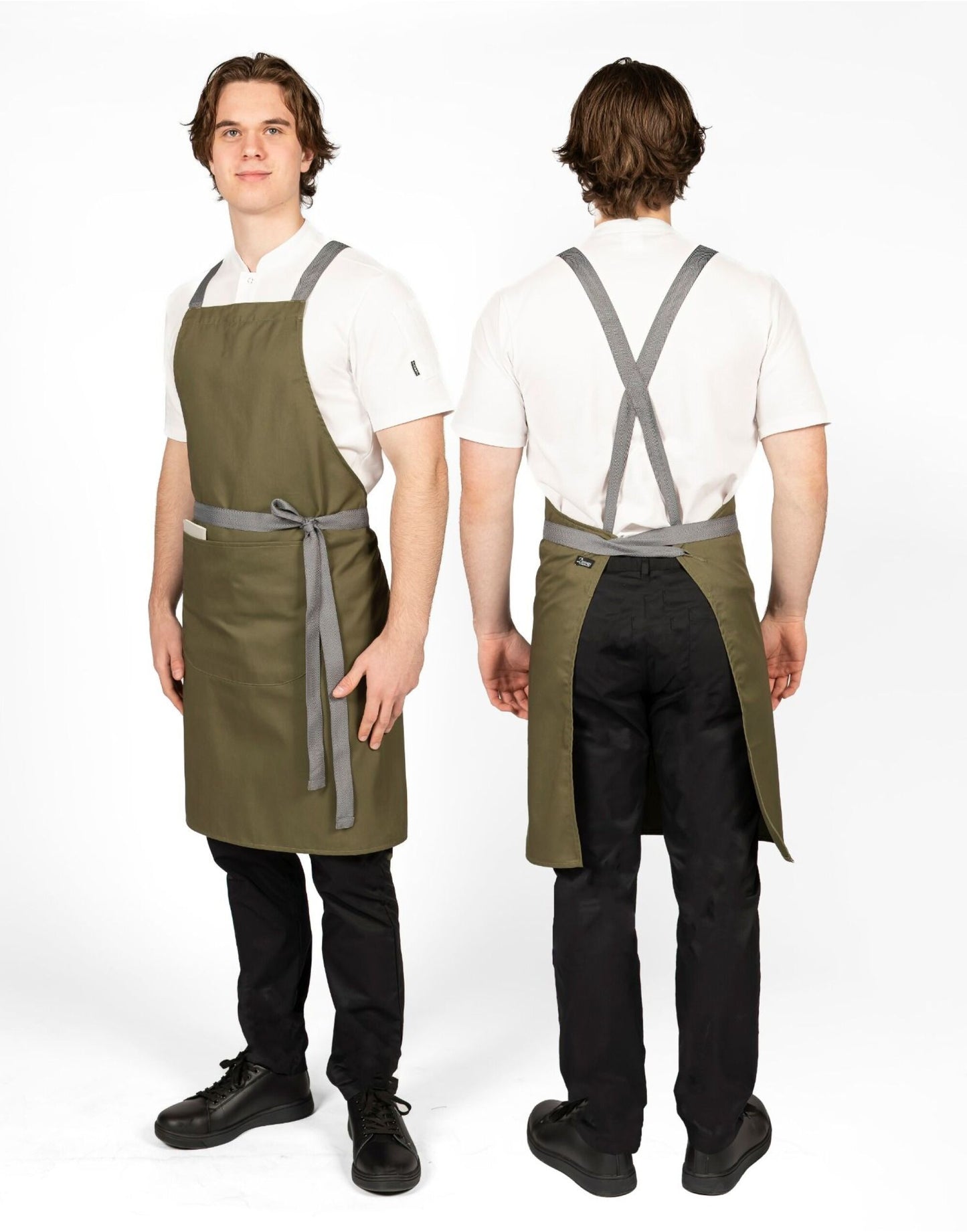 Dennys Cross Back Bib Apron