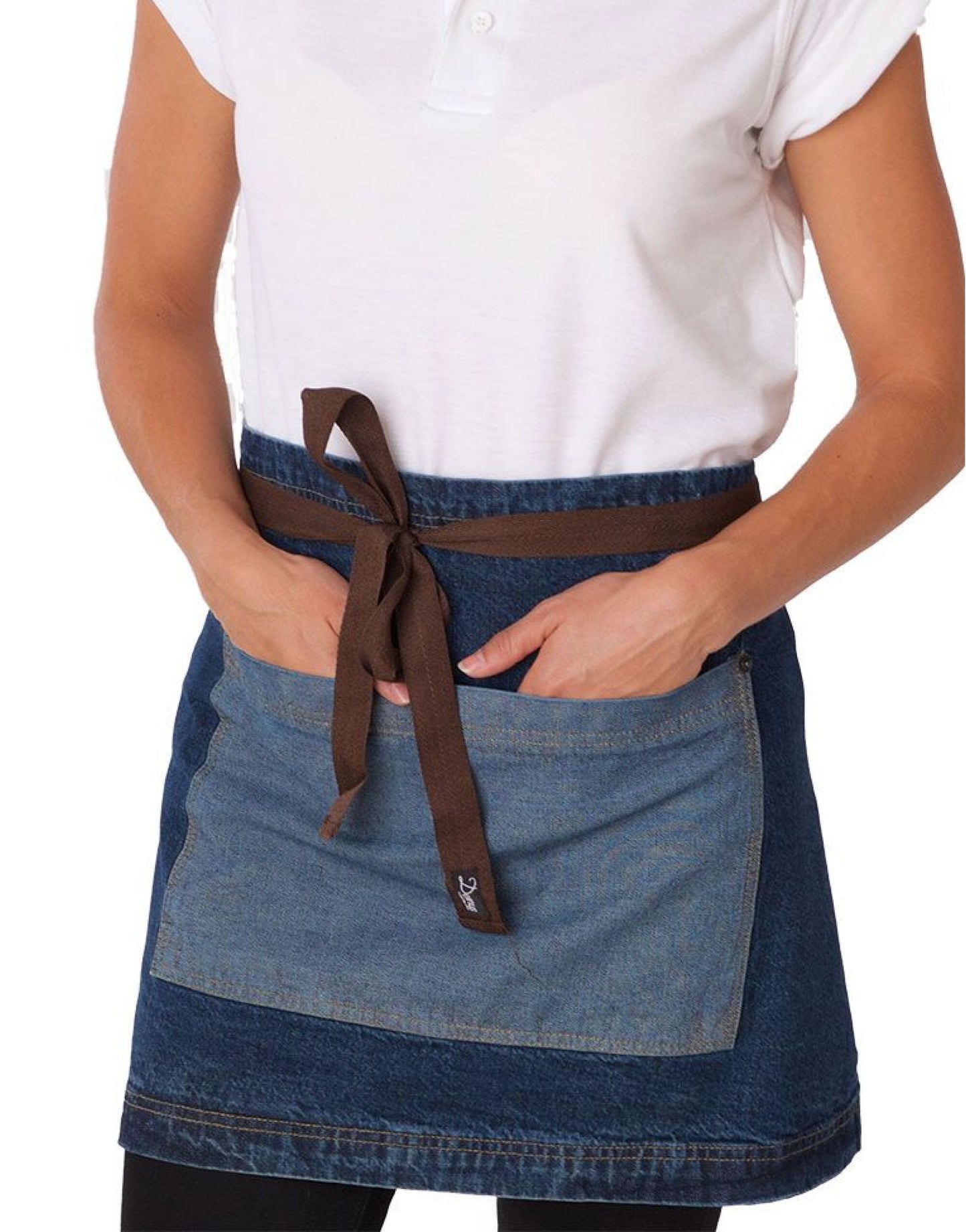 Dennys Denim Waist Apron Contrast Pocket