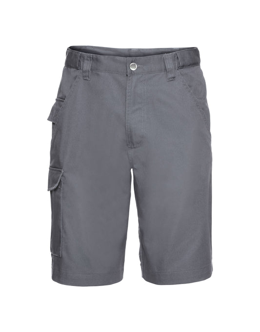 002M Russell Polycotton Twill Shorts