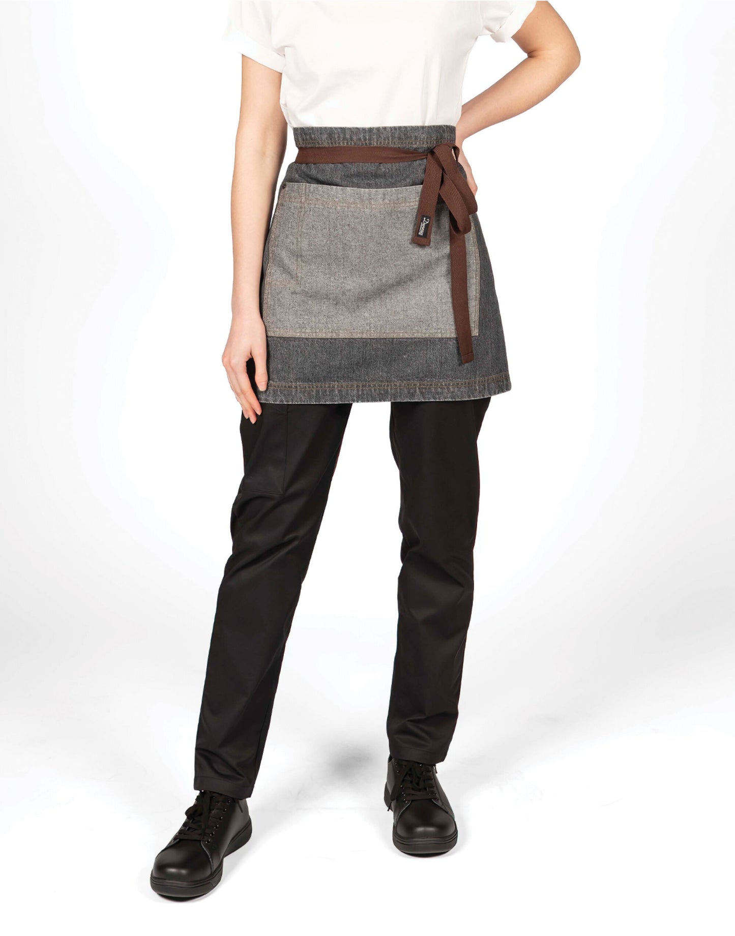 Dennys 100% Cotton Contrast Waist Apron
