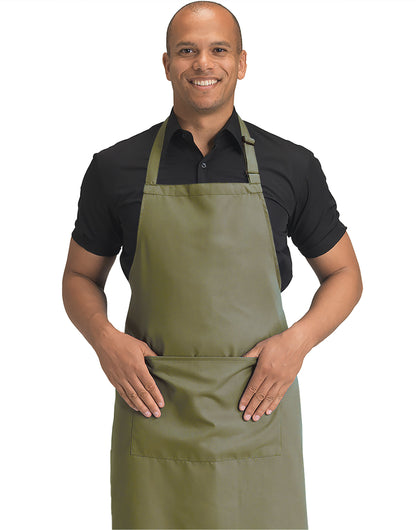 Dennys Recycled Bib Apron With Pocket
