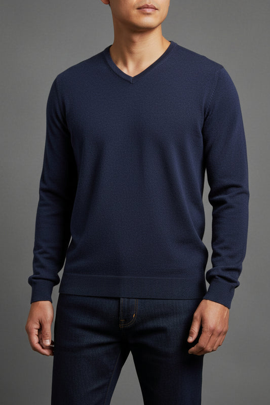 HAR2112507 James Harvest Ashland V-Neck Knit Sweat
