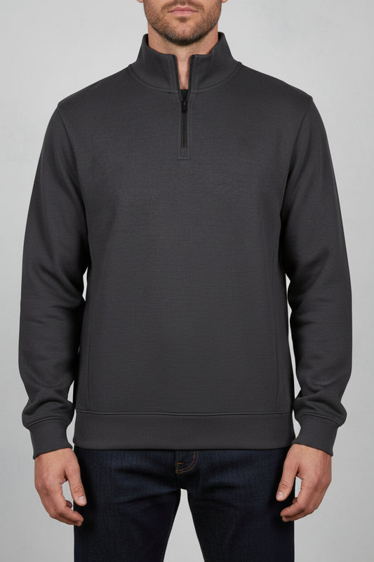TJ5506 Tee Jays Ribbed Interlock Half Zip