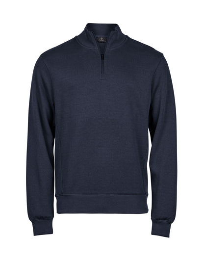 TJ5506 Tee Jays Ribbed Interlock Half Zip