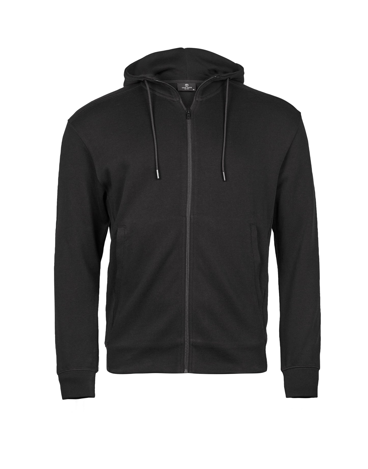 TJ5508 Tee Jays Ribbed Interlock Hood Full Zip