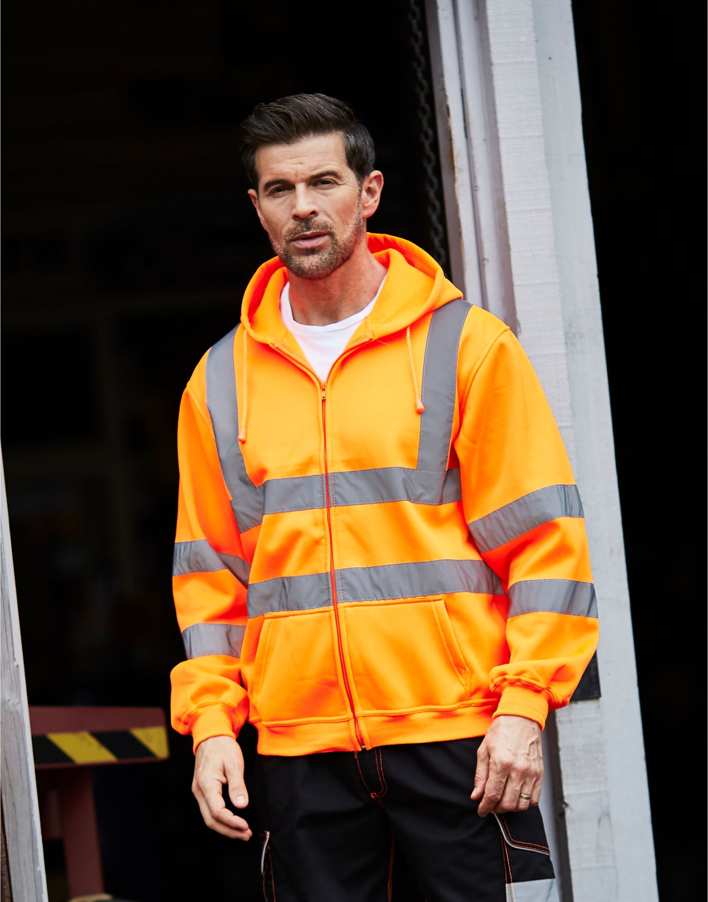 Yoko Hi Vis Zipped Hoodie