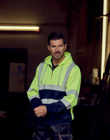Yoko Hi Vis Zipped Hoodie