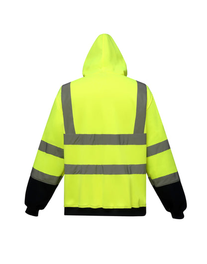 Yoko Hi Vis Zipped Hoodie