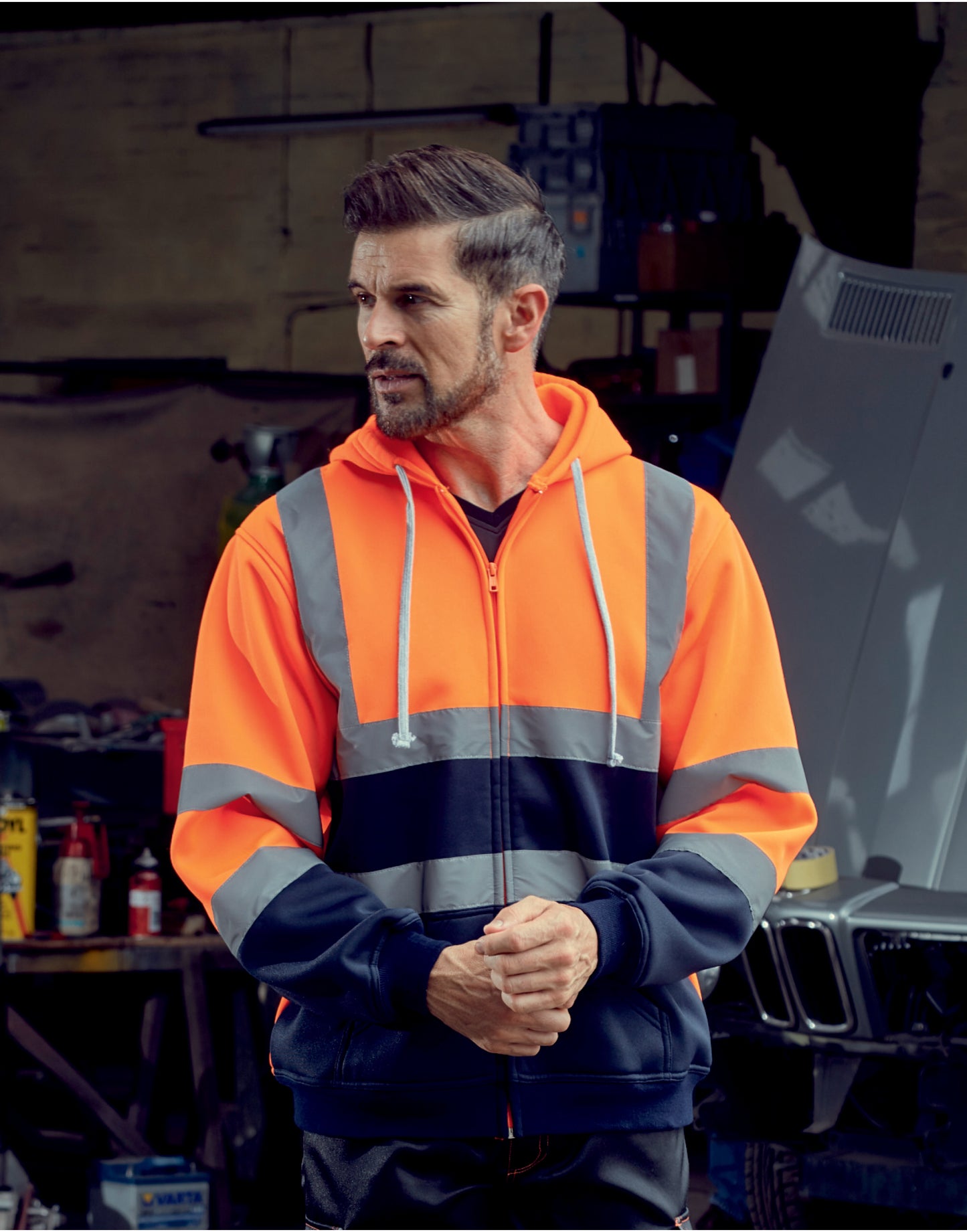 Yoko Hi Vis Zipped Hoodie