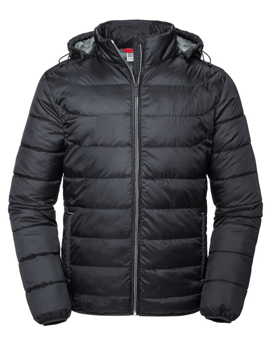 R440M Russell Mens Hooded Nano Jacket