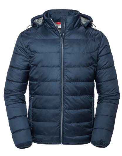 R440M Russell Mens Hooded Nano Jacket
