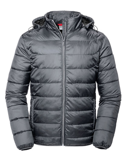 R440M Russell Mens Hooded Nano Jacket