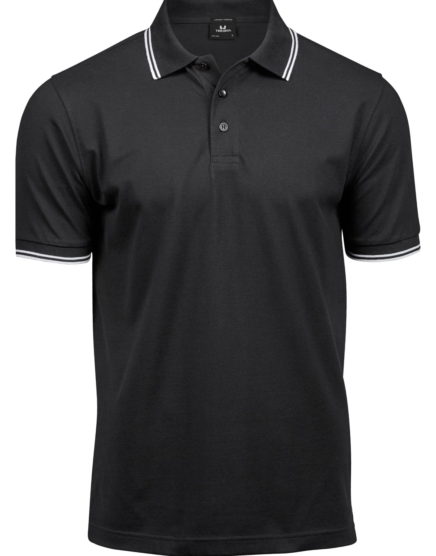 Tee Jays Mens Luxury Stripe Stretch Polo