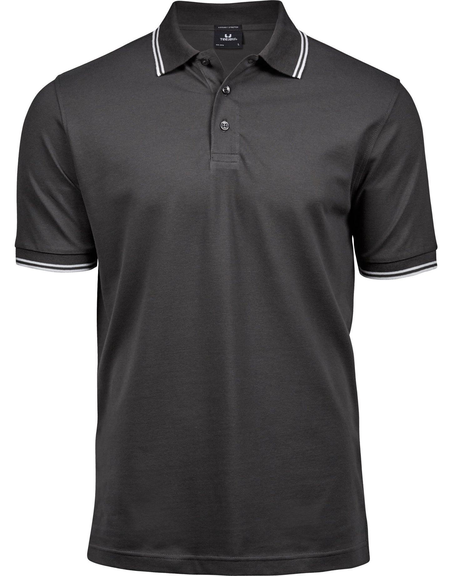 Tee Jays Mens Luxury Stripe Stretch Polo
