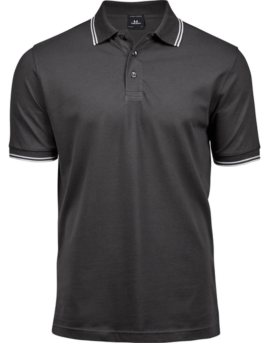 Tee Jays Mens Luxury Stripe Stretch Polo