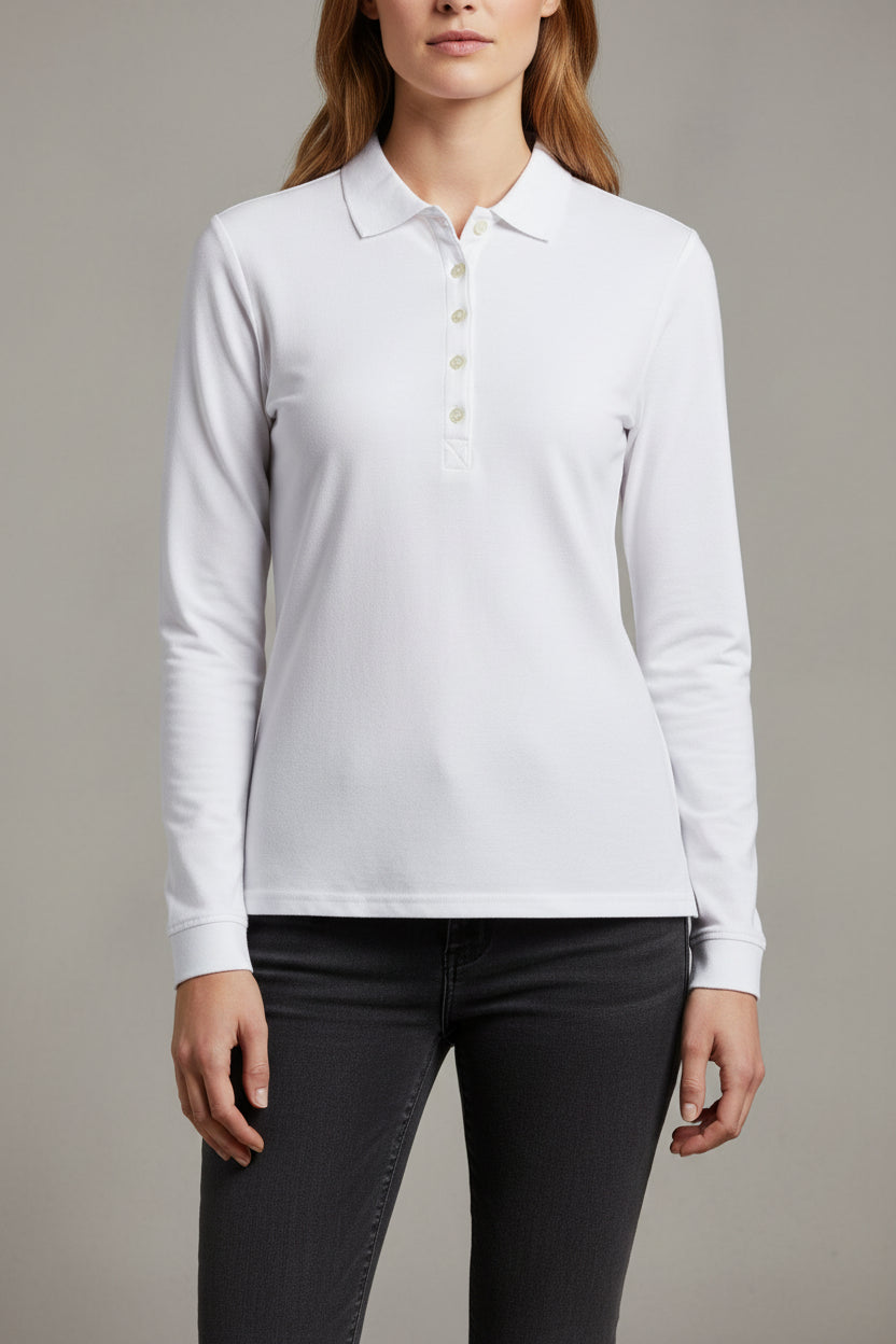 Tee Jays Ladies Luxury L/S Stretch Polo