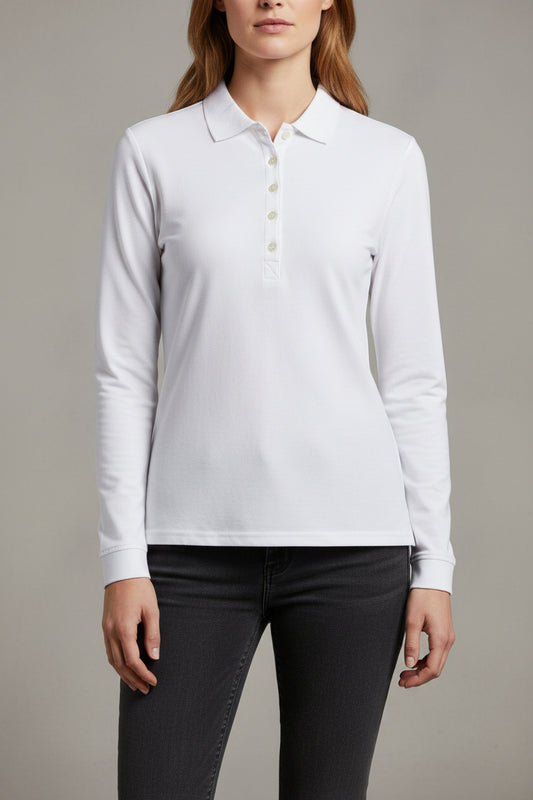 Tee Jays Ladies Luxury L/S Stretch Polo