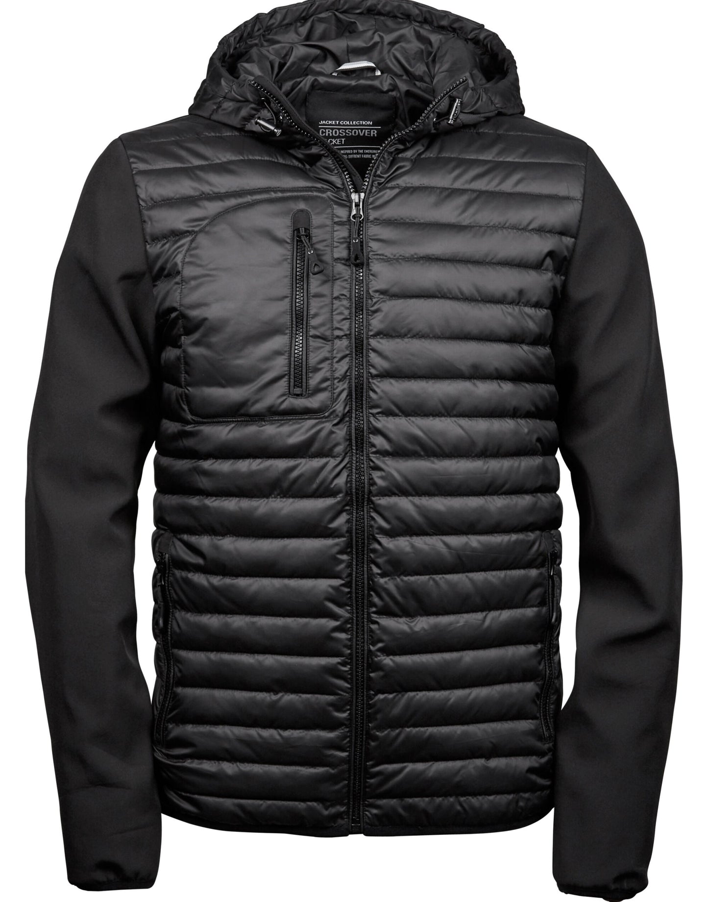Tee Jays Mens Hooded Crossover Jacket