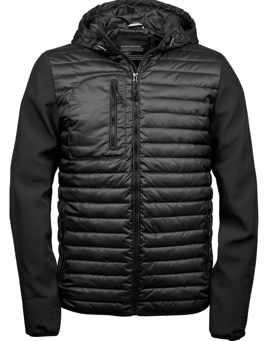 Tee Jays Mens Hooded Crossover Jacket